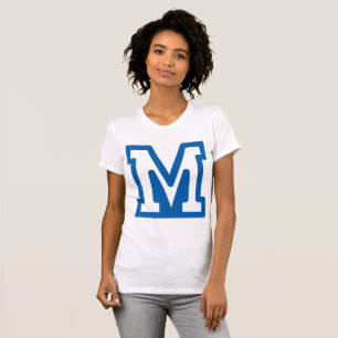 LETTRE BLEUE M T-shirt FEMMES
