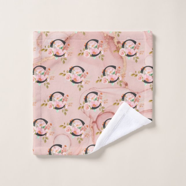 Lettre C (Gant de toilette)