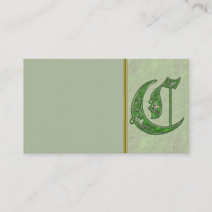 Lettre C Carte de visite