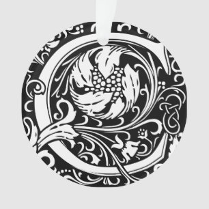 Lettre C Monogramme médiéval Art Nouveau