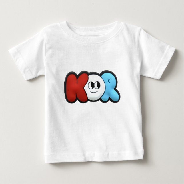 LETTRE CARTOON KOR T-shirt (Devant)