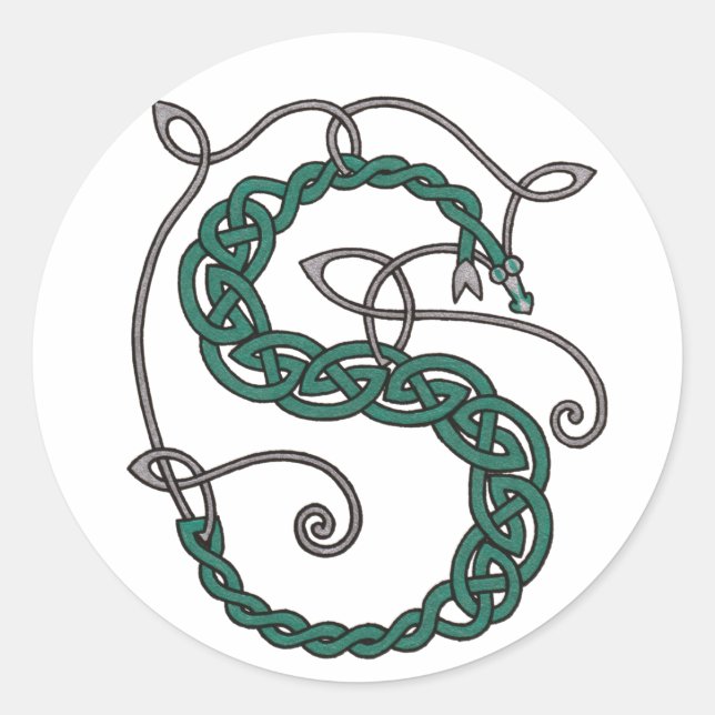 LETTRE celtique S Stickers (Devant)