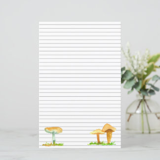 LETTRE Champignons de champignons Écriture Mycolog