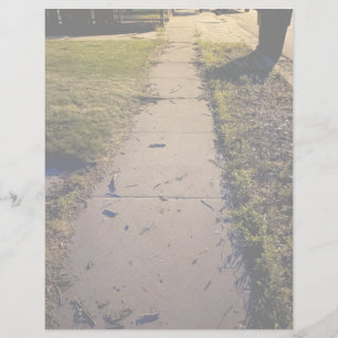 Lettre Chemin de trottoir en-tête photo déchargée