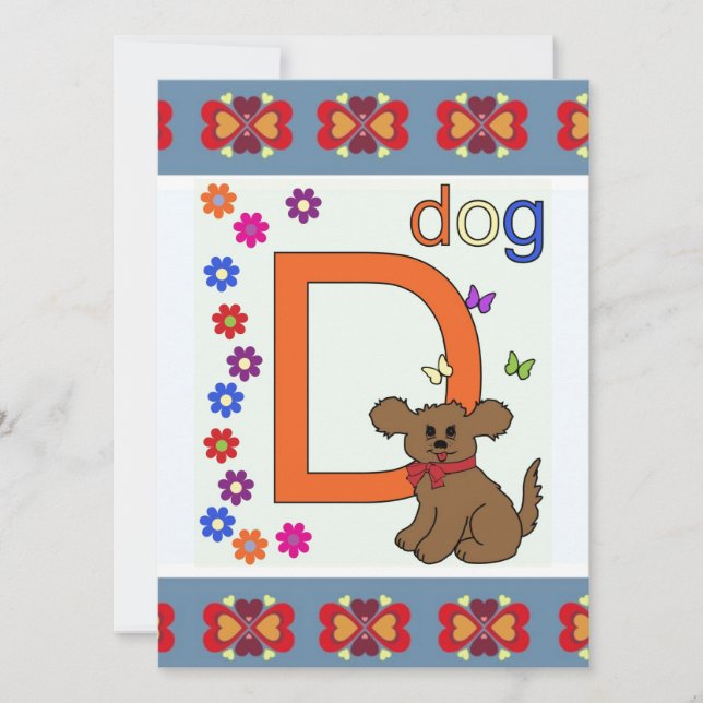 LETTRE CHIEN D (Devant)