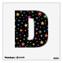 LETTRE COLORÉE ÉTOILES CONFENTI D