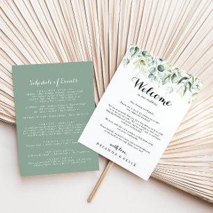 LETTRE D'ACCUEIL AQUATIQUE Eucalyptus Vert Mariage