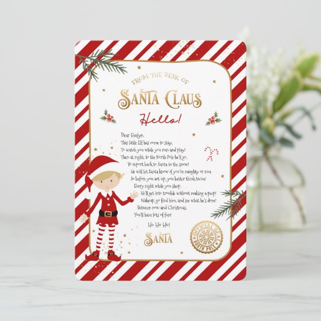 Lettre d'accueil pour les elfes (Debout devant)