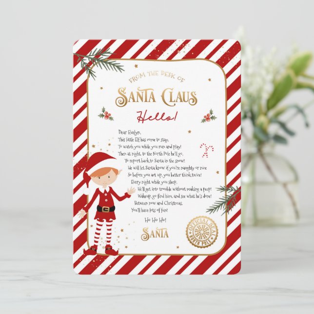 Lettre d'accueil pour les elfes (Debout devant)