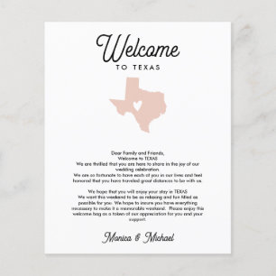 LETTRE D'ACCUEIL TEXAS Itinéraire TOUTE COULEUR