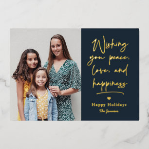 Lettre d'amour Foil Carte de Noël