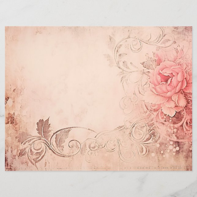 Lettre d'amour Rococo Papier à rebut (Devant)