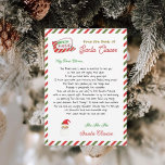 Lettre d'aquarelle mignonne de Père Noël<br><div class="desc">Lettre mignonne de Père Noël Holiday card. Les lettres de Père Noël sont incomplètes sans en-tête. Commandez une lettre manuscrite authentique du Pôle Nord. Père Noël enchante dans la perspective de tendre la main à votre enfant pour lui faire savoir s'ils sont sur la liste coquine ou belle Il va...</div>