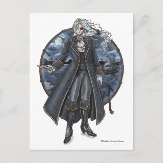 Lettre d'Armond Pirate gothique Carte postale
