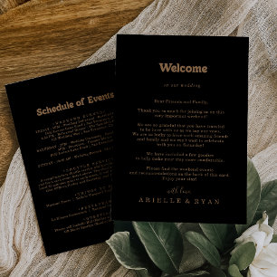 Lettre de bienvenue de mariage minimal classique e