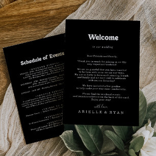 Lettre de bienvenue de mariage minimal formel roya
