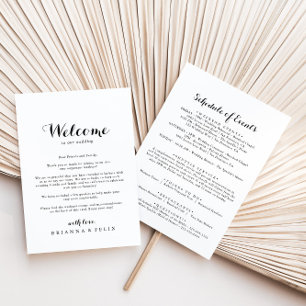 Lettre de bienvenue du Mariage de calligraphie mod