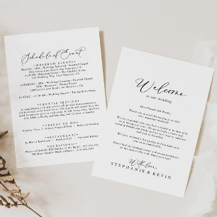 Lettre de bienvenue du Mariage de calligraphie sty