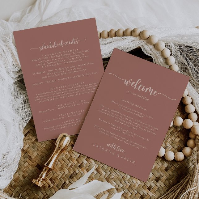 Lettre de bienvenue du Mariage de Calligraphie Ter (Créateur téléchargé)