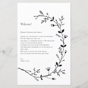 Lettre de bienvenue du Mariage de défilement de vi