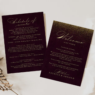 Lettre de bienvenue du Mariage de la Parties scint