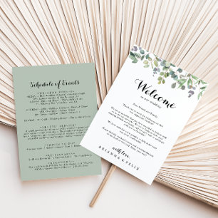 Lettre de bienvenue du Mariage Eucalyptus Foliage