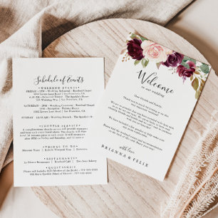 Lettre de bienvenue du Mariage floral et botanique