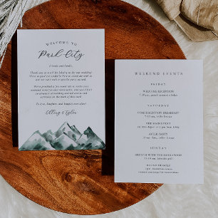 Lettre de bienvenue et carte d'identité du Mariage