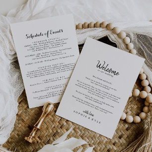 Lettre de bienvenue Mariage moderne