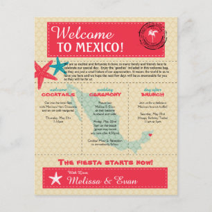 Lettre de bienvenue mariage pour Riviera Maya Mexi