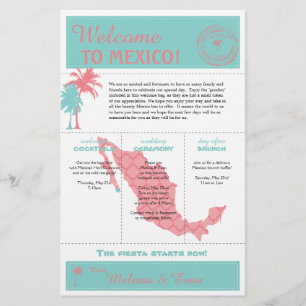 Lettre de bienvenue pour mariage à Cabo Mexico Cor