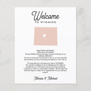 LETTRE DE BIENVENUE WYOMOMING Itinéraire N'IMPORTE