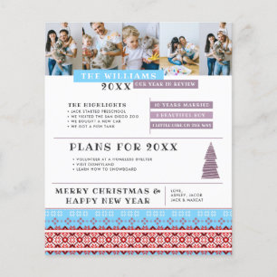 Lettre de Bilan de l'Année   Flyer de Noël pour la