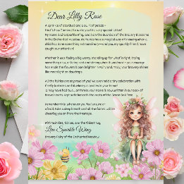 Lettre de Fée de Courage Magique pour Enfants