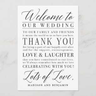 Lettre de Merci de bienvenue Mariage de script mod