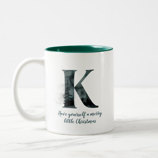 Lettre de Noël K Alphabet Café Mug (Gauche)
