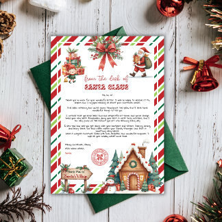 Lettre de Noël personnalisée de Santa pour les enf