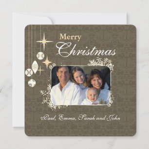 Lettre de Noël sur le dos Chandelier carte de Noël