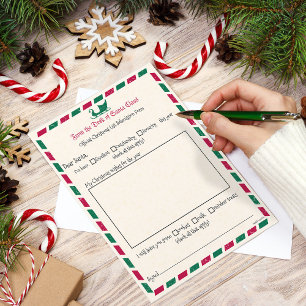 Lettre de Noël vintage à Père Noël