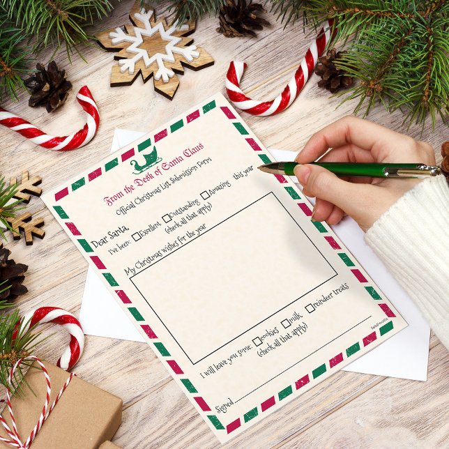 Lettre de Noël vintage à Père Noël (Créateur téléchargé)