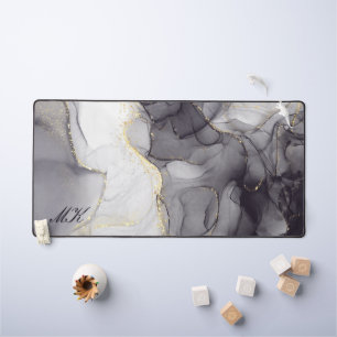 Lettre de nom personnalisée Agate Grey and Black M