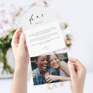 Lettre de proposition de Bridesmaid Carte photo mo