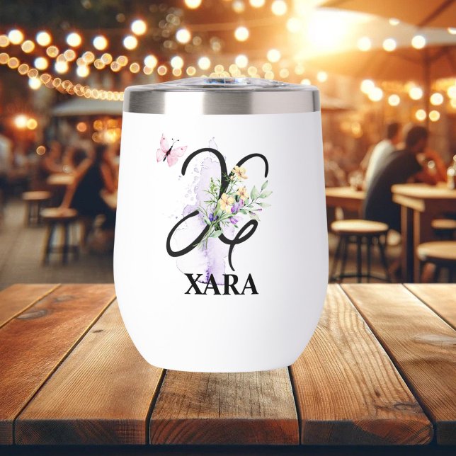 Lettre de script X Monogramme Nom personnalisé (Créateur téléchargé)