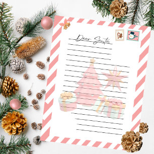 Lettre de voeux de Noël Festive Girls à Père Noël