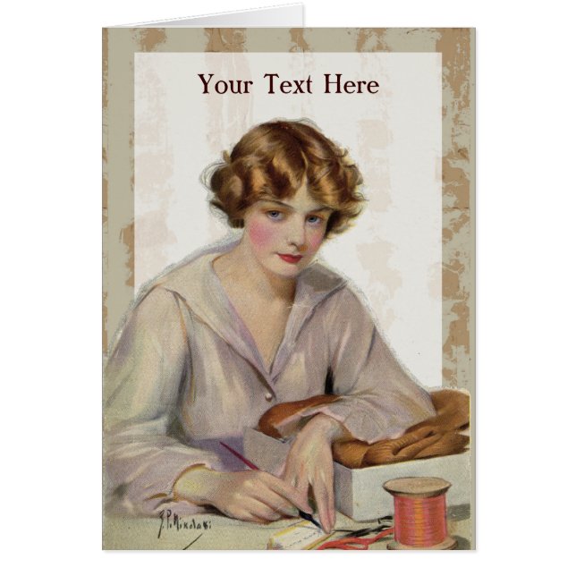 Lettre d'écriture Vintage de 1918 (Devant)