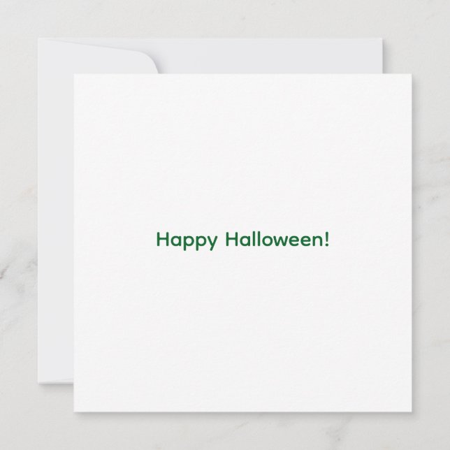 Lettre d'Halloween qui correspond à la nature (Dos)