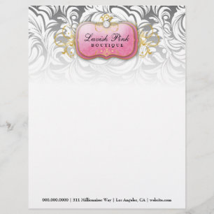 Lettre diamant rose du plat 311-Lavish - en-tête de