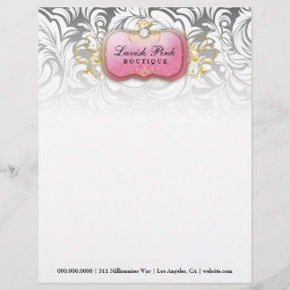Lettre diamant rose du plat 311-Lavish - en-tête de