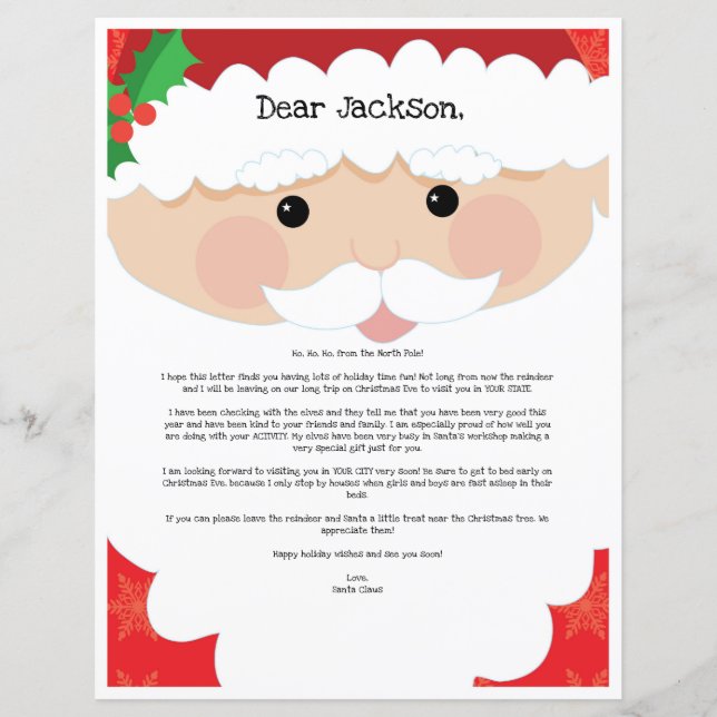 Lettre du Père Noël (Devant)