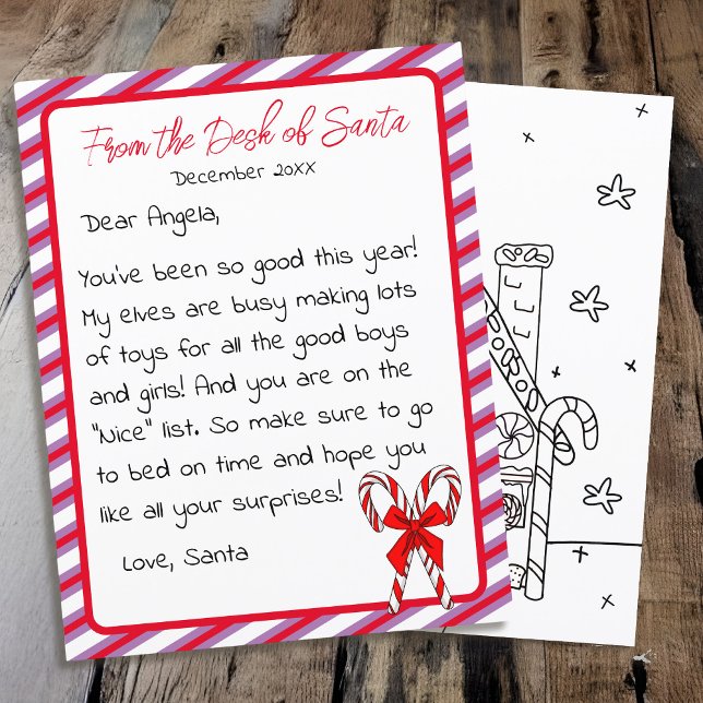 Lettre du Père Noël Clause Noël de l'enfant (Créateur téléchargé)